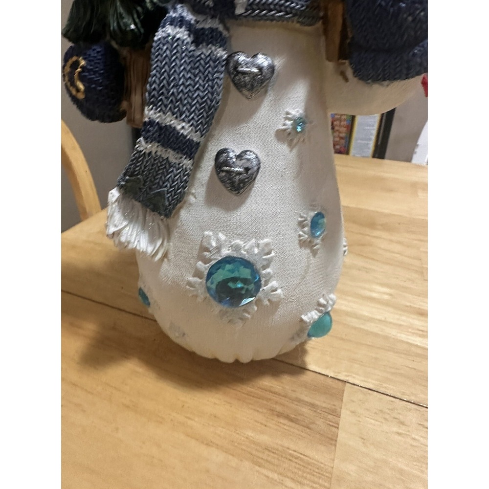 Snowman Christmas Holiday‎ Tabletop Figurine with Tree and Star Decoration - Picture 8 of 9